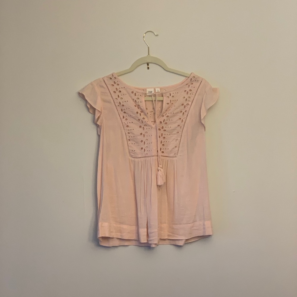 Pink blouse perfect for spring or summer!